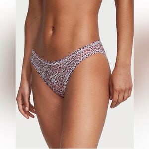 Victoria’s Secret Lace Bikini Panty, Size Medium, Color Purest Pink Animal Print